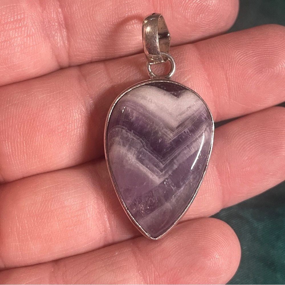 Amethyst crystal pendant